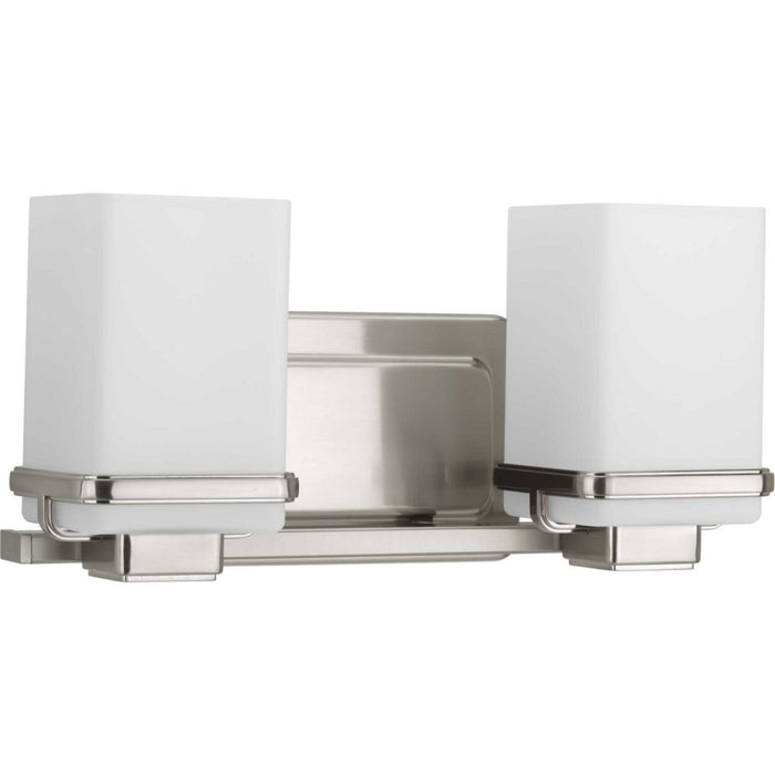 Progress Lighting P2194-09 Two Light Bath, Brushed Nickel