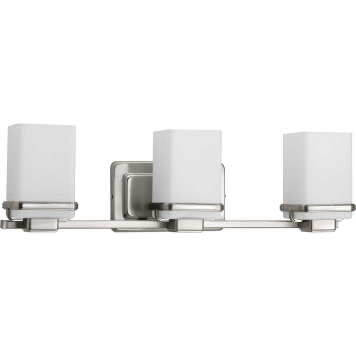 Progress Lighting P2195-09 Three Light Bath, Brushed Nickel