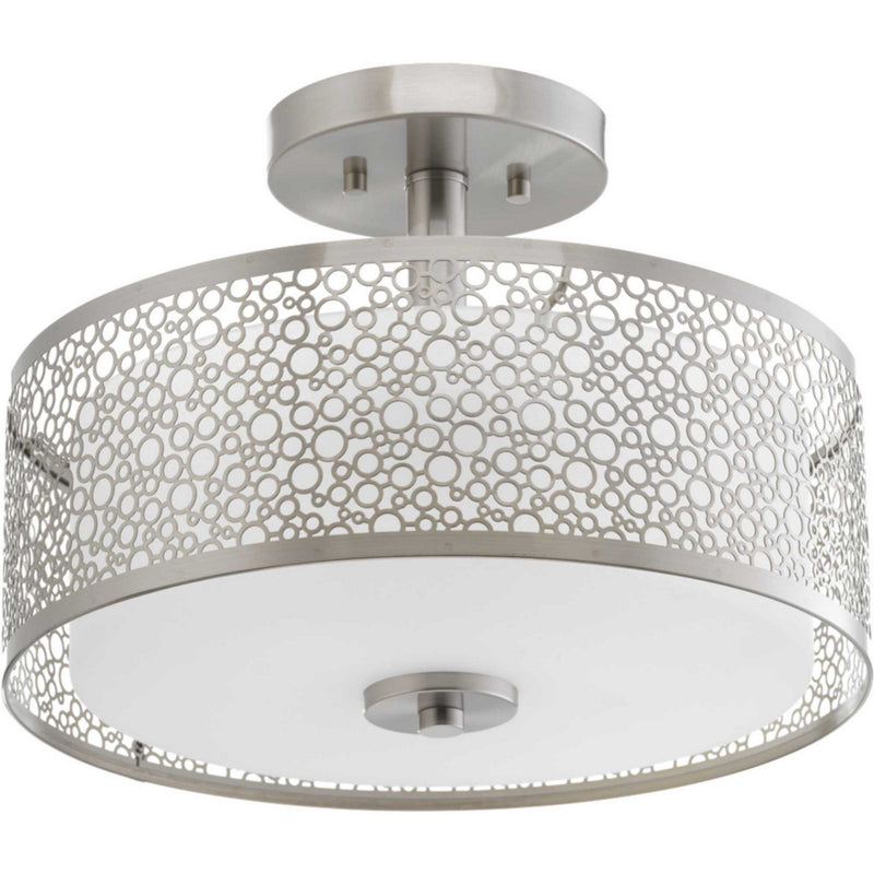 Progress Lighting P2320-0930K9 LED Semi-Flush Mount, Brushed Nickel