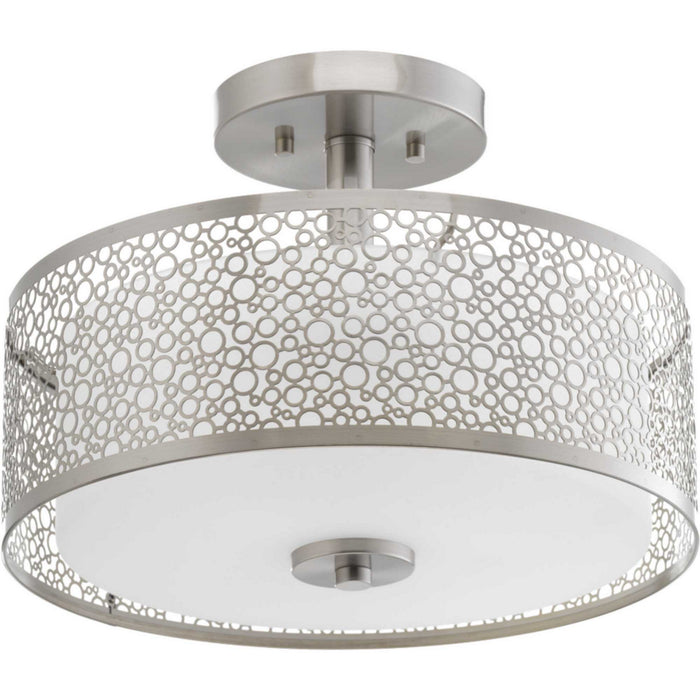 Progress Lighting P2320-0930K9 LED Semi-Flush Mount, Brushed Nickel
