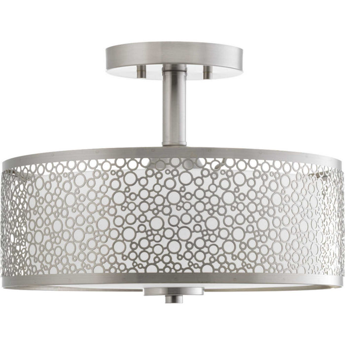 Progress Lighting P2320-0930K9 LED Semi-Flush Mount, Brushed Nickel