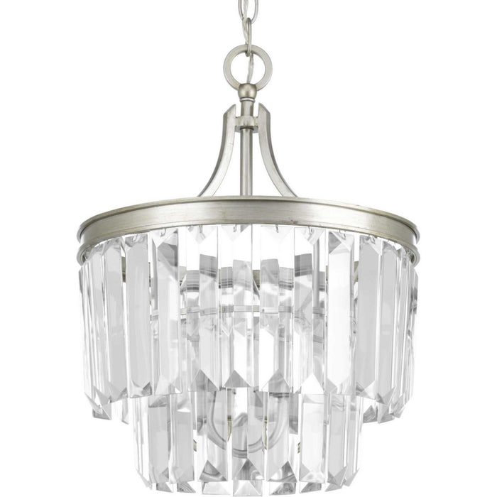 Progress Lighting P2325-134 Three Light Semi-Flush Convertible, Silver Ridge