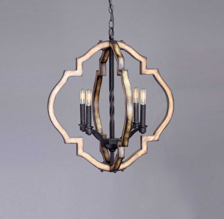 Progress Lighting P4766-71 Four Light Chandelier, Gilded Iron