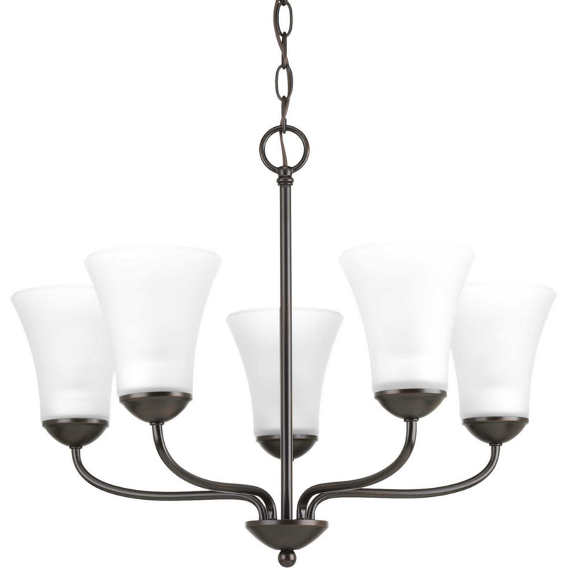 Progress Lighting P4770-20 Five Light Chandelier, Antique Bronze