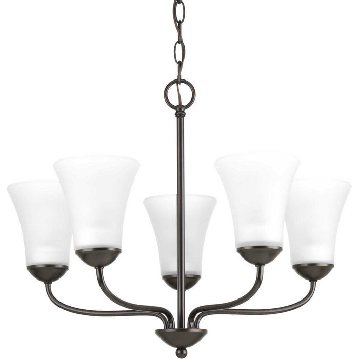 Progress Lighting P4770-20 Five Light Chandelier, Antique Bronze