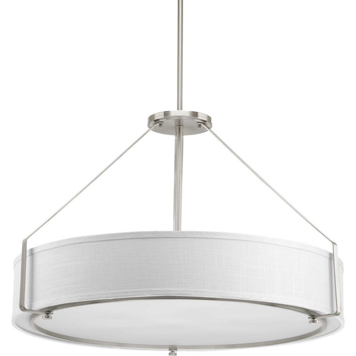 Progress Lighting P5021-09 Six Light Pendant, Brushed Nickel