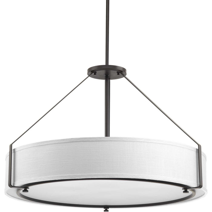 Progress Lighting P5021-20 Six Light Pendant, Antique Bronze