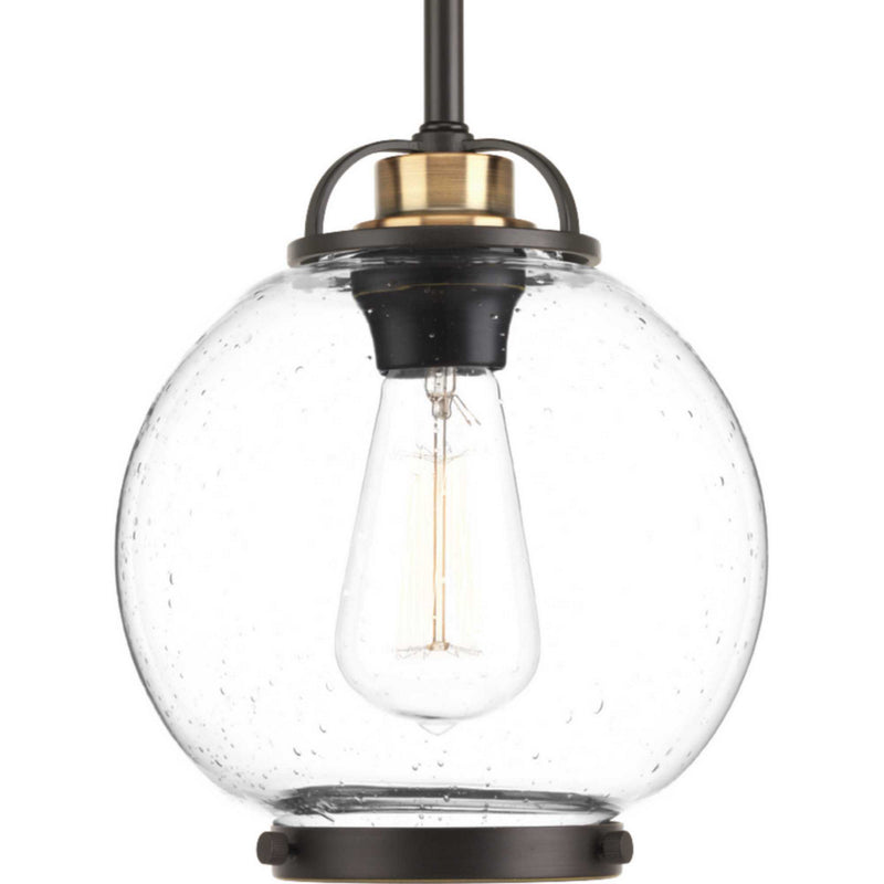 Progress Lighting P5309-20 One Light Mini Pendant, Antique Bronze