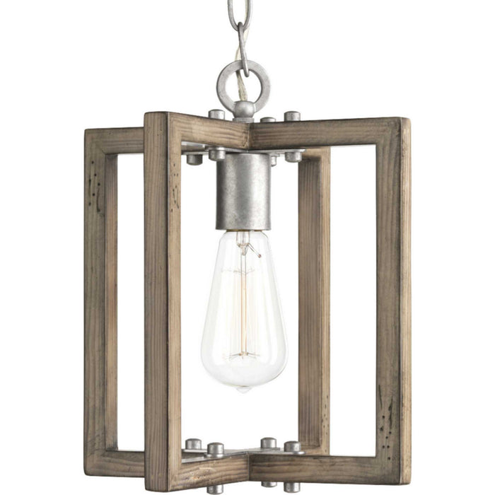 Progress Lighting P5317-141 One Light Mini Pendant, Galvanized Finish