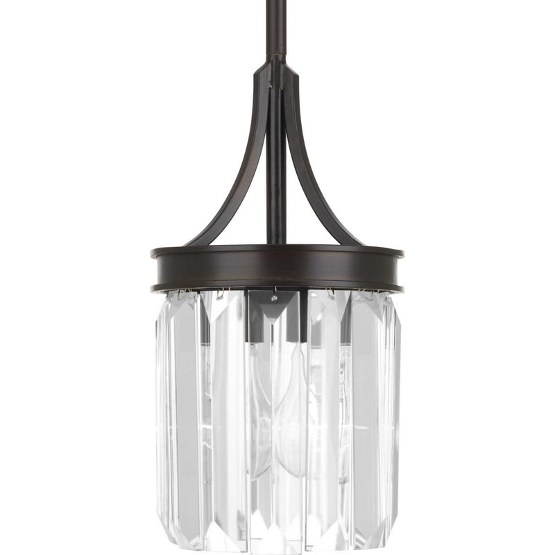 Progress Lighting P5320-20 One Light Mini Pendant, Antique Bronze