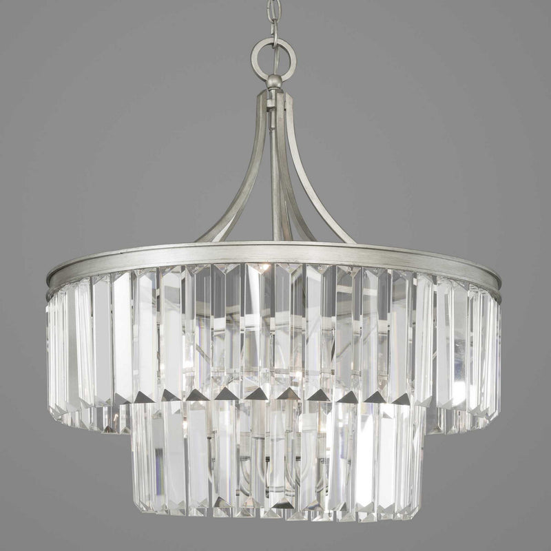 Progress Lighting P5321-134 Five Light Pendant, Silver Ridge