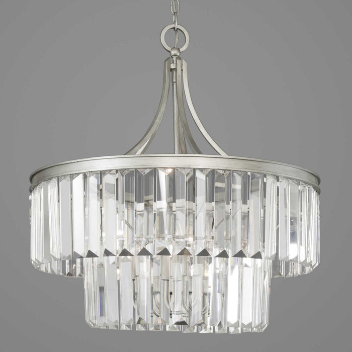 Progress Lighting P5321-134 Five Light Pendant, Silver Ridge