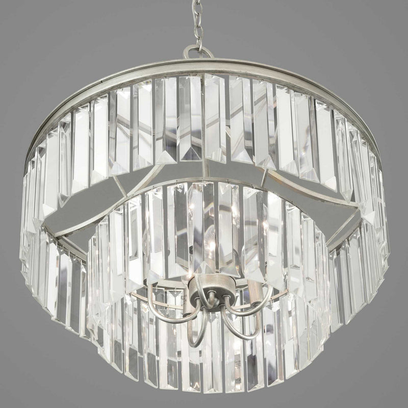 Progress Lighting P5321-134 Five Light Pendant, Silver Ridge