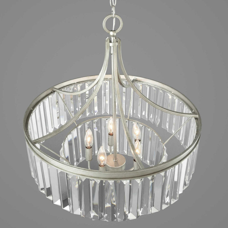 Progress Lighting P5321-134 Five Light Pendant, Silver Ridge