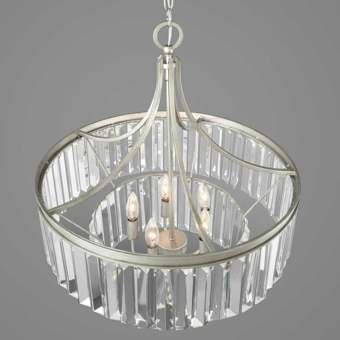 Progress Lighting P5321-134 Five Light Pendant, Silver Ridge