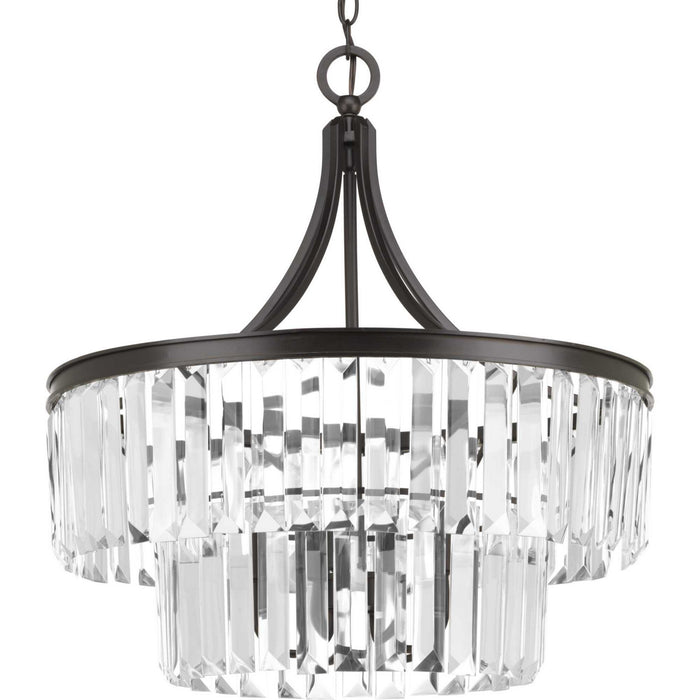Progress Lighting P5321-20 Five Light Pendant, Antique Bronze