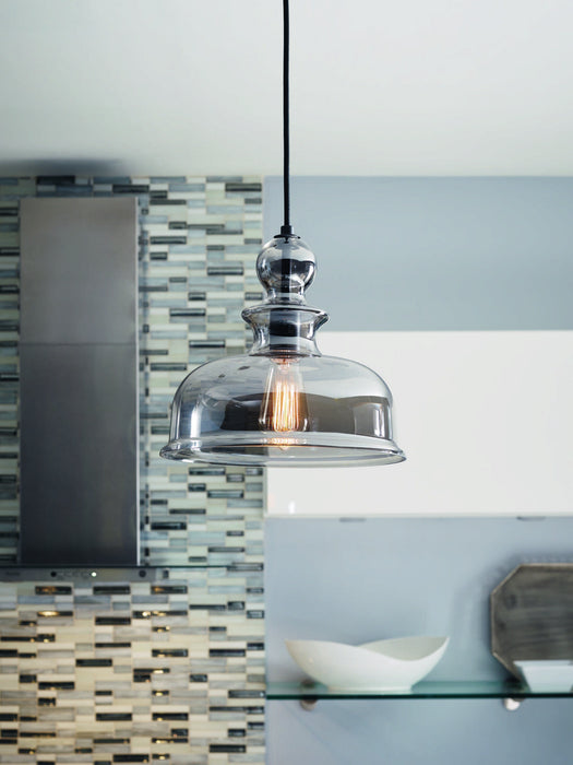 Progress Lighting P5332-143 One Light Pendant, Graphite