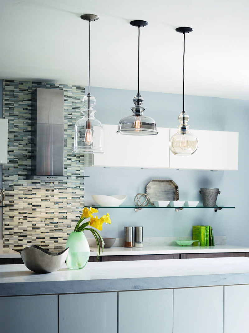 Progress Lighting P5334-143 One Light Pendant, Graphite