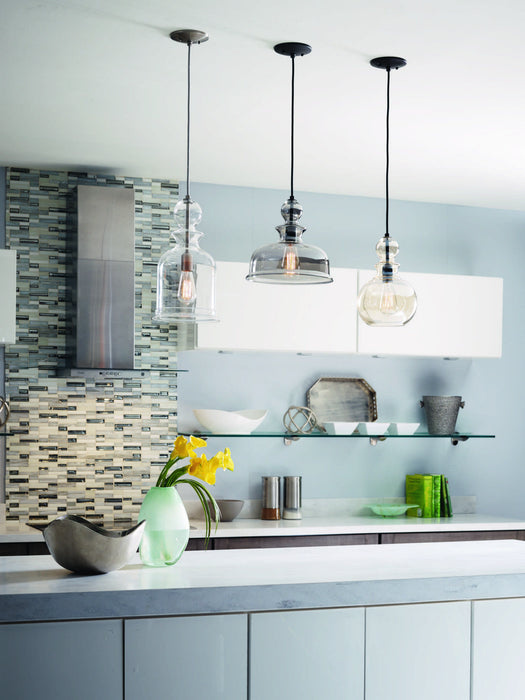 Progress Lighting P5334-143 One Light Pendant, Graphite