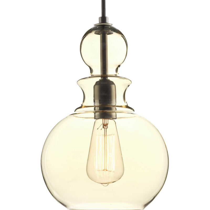 Progress Lighting P5334-20 One Light Pendant, Antique Bronze