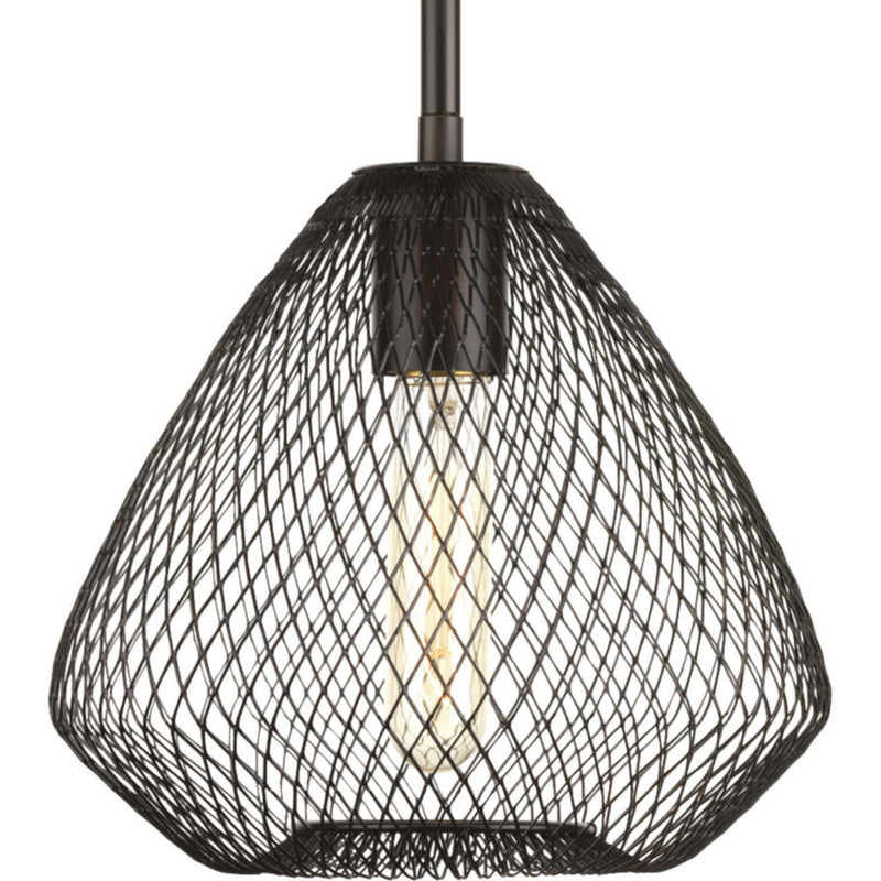 Progress Lighting P5337-20 One Light Mini Pendant, Antique Bronze