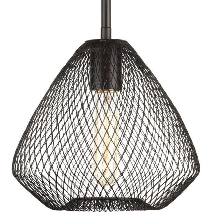 Progress Lighting P5337-20 One Light Mini Pendant, Antique Bronze