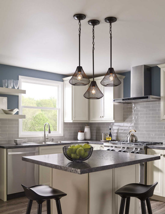 Progress Lighting P5338-20 One Light Mini Pendant, Antique Bronze