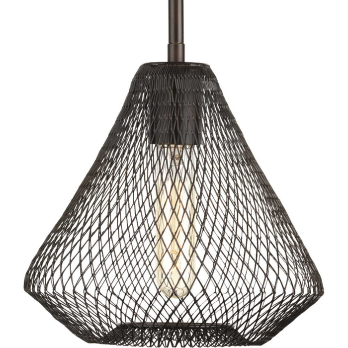 Progress Lighting P5338-20 One Light Mini Pendant, Antique Bronze