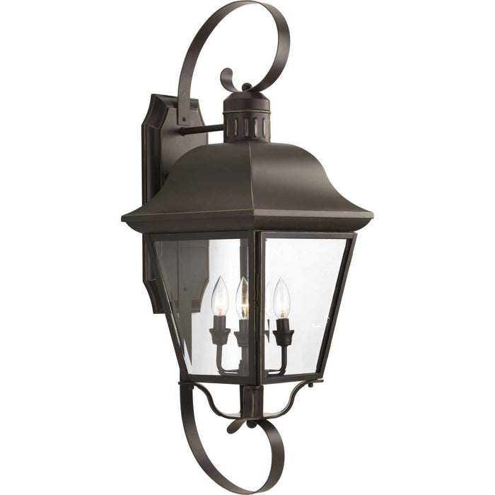 Progress Lighting P5627-20 Four Light Wall Lantern, Antique Bronze