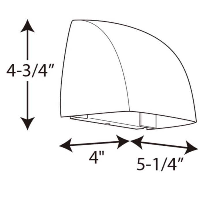 Progress Lighting P5634-2030K9 LED Wall Lantern, Antique Bronze