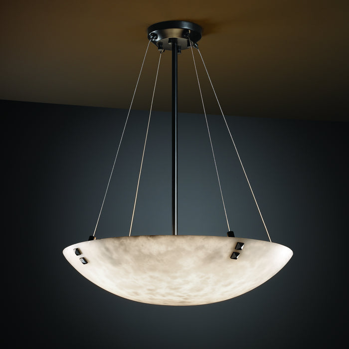 Justice Designs CLD-9662-35-MBLK-F3-LED5-5000 LED Pendant, Matte Black