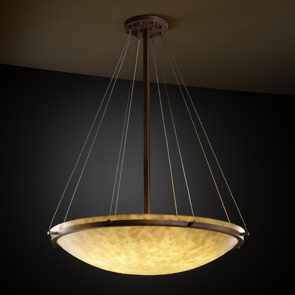Justice Designs CLD-9697-35-DBRZ-LED6-6000 LED Pendant, Dark Bronze
