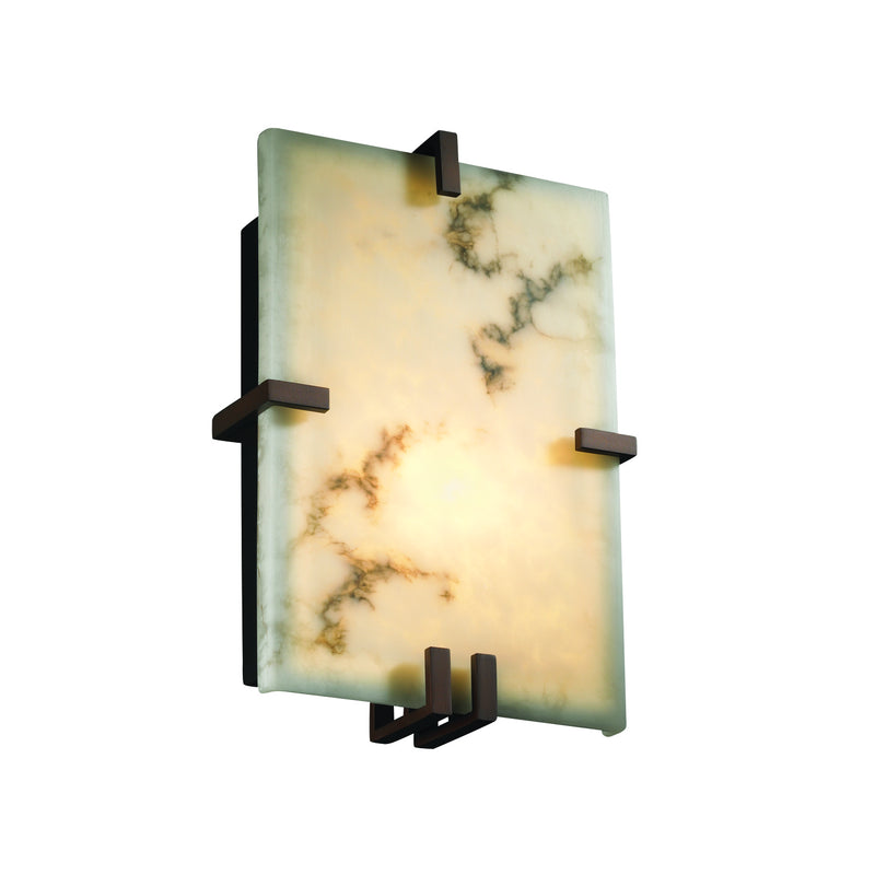 Justice Designs FAL-5551-DBRZ-LED2-2000 LED Wall Sconce, Dark Bronze