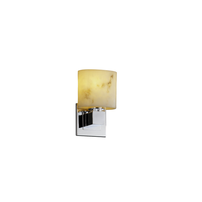 Justice Designs FAL-8707-30-CROM One Light Wall Sconce, Polished Chrome