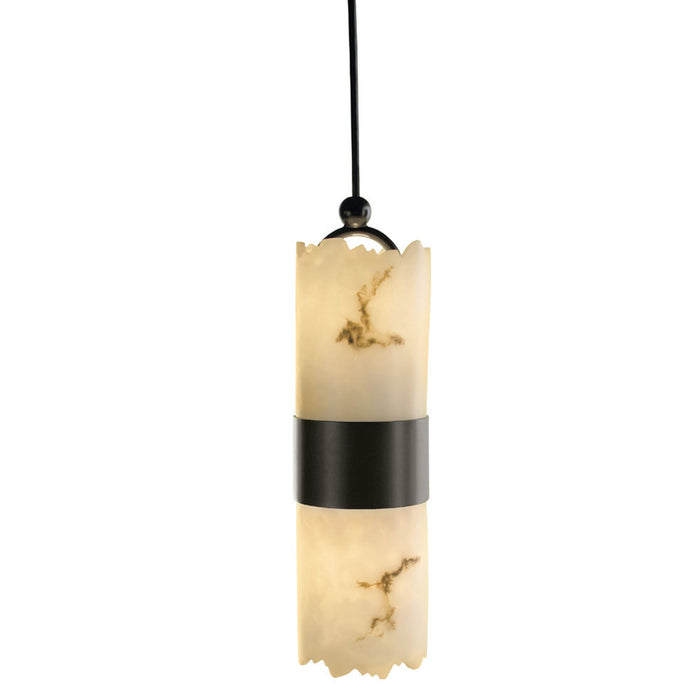 Justice Designs FAL-8758-12-DBRZ Two Light Pendant, Dark Bronze