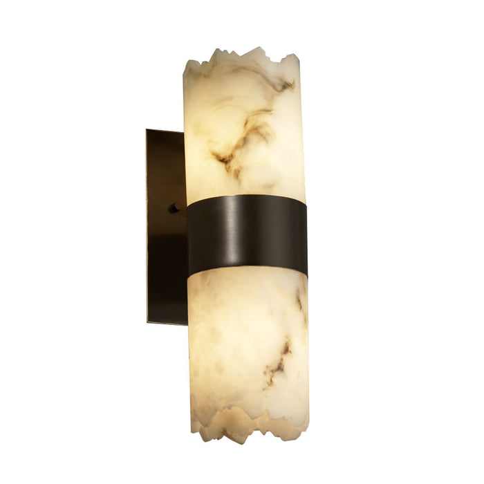 Justice Designs FAL-8762-12-DBRZ Two Light Wall Sconce, Dark Bronze