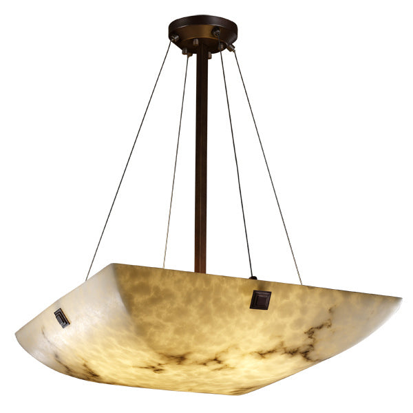 Justice Designs FAL-9662-25-DBRZ-F5-LED5-5000 LED Pendant, Dark Bronze