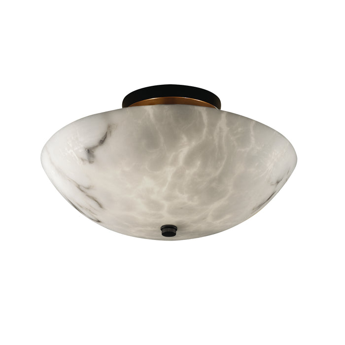 Justice Designs FAL-9690-35-DBRZ-LED2-2000 LED Semi-Flush Mount, Dark Bronze