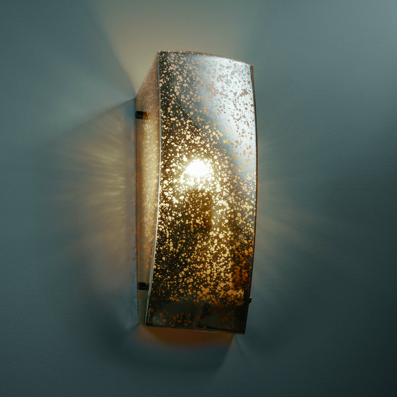 Justice Designs FSN-5135-MROR-DBRZ One Light Wall Sconce, Dark Bronze