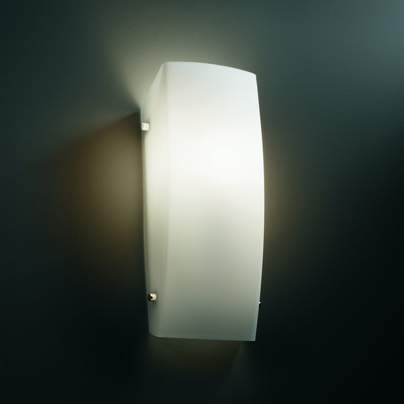 Justice Designs FSN-5135-OPAL-CROM One Light Wall Sconce, Polished Chrome