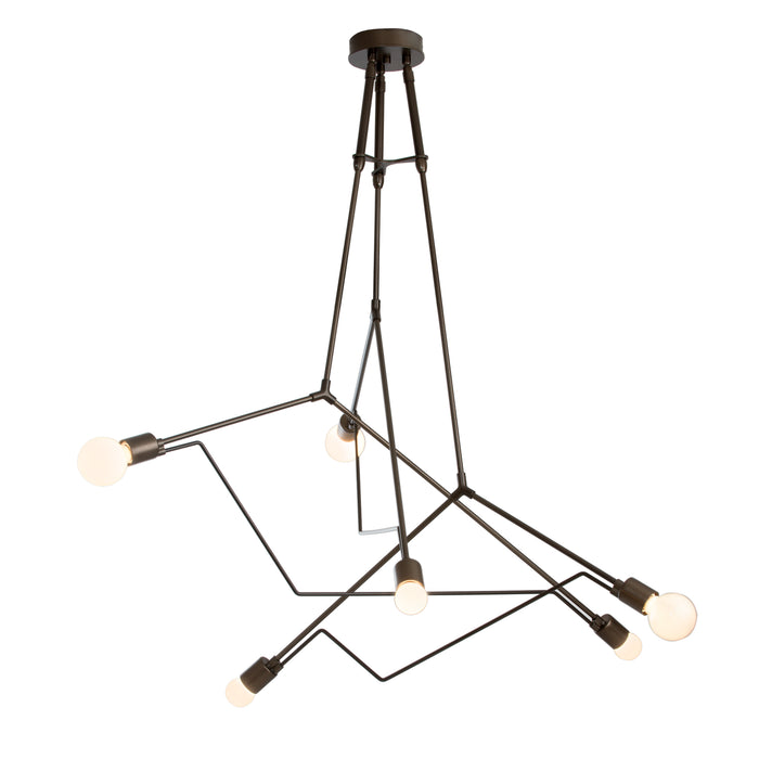 Hubbardton Forge 362015-SKT-STND-75 Six Light Outdoor Pendant, Coastal Bronze