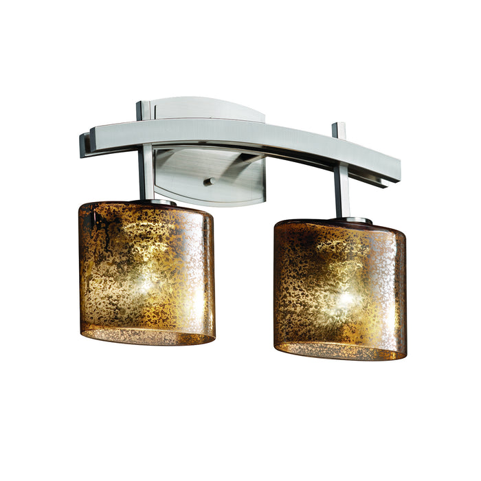 Justice Designs FSN-8592-30-MROR-NCKL Two Light Bath Bar, Brushed Nickel