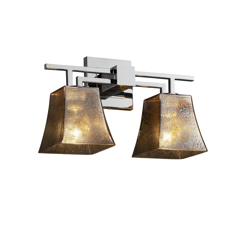 Justice Designs FSN-8702-40-MROR-CROM Two Light Bath Bar, Polished Chrome