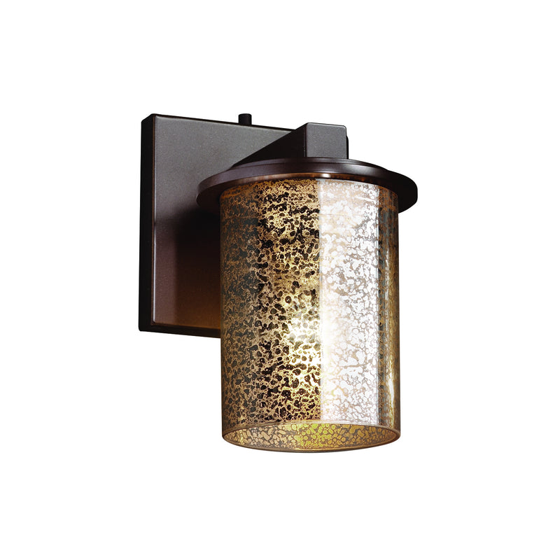 Justice Designs FSN-8771-10-MROR-DBRZ One Light Wall Sconce, Dark Bronze