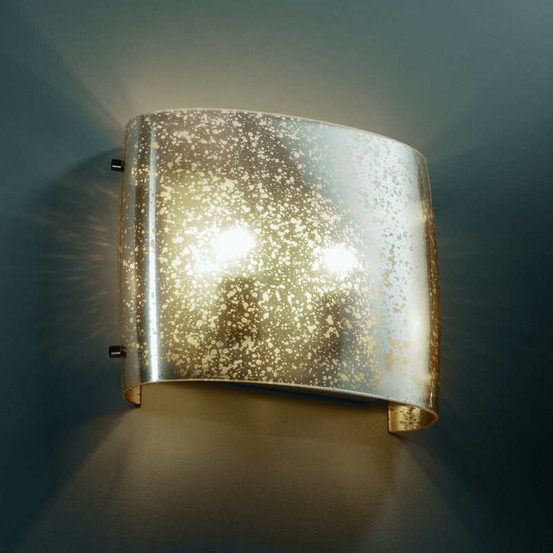 Justice Designs FSN-8855-MROR-DBRZ Two Light Wall Sconce, Dark Bronze