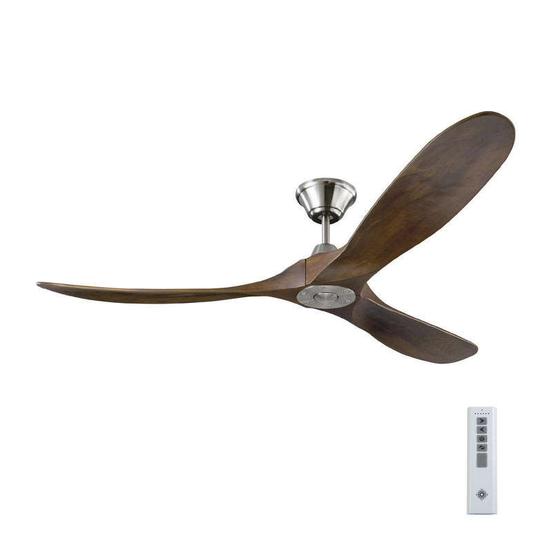 Visual Comfort Fan 3MAVR60BS 60" Ceiling Fan, Brushed Steel
