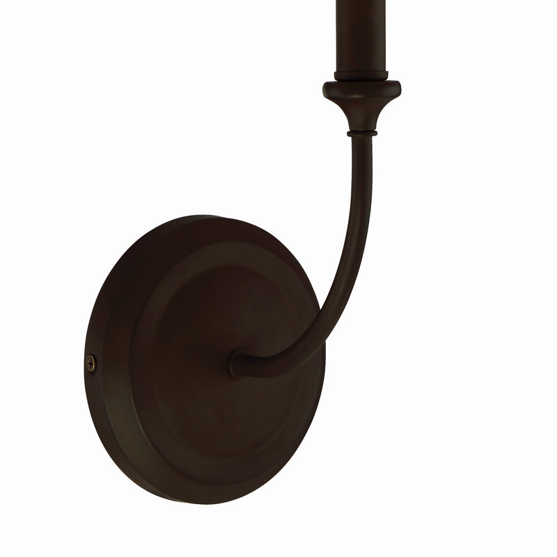 Crystorama 2241-DB One Light Wall Sconce, Dark Bronze