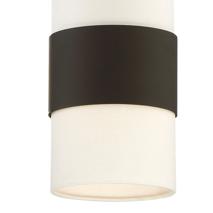 Crystorama 290-DB One Light Pendant, Dark Bronze