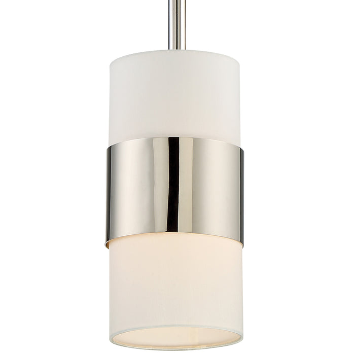 Crystorama 290-PN One Light Pendant, Polished Nickel