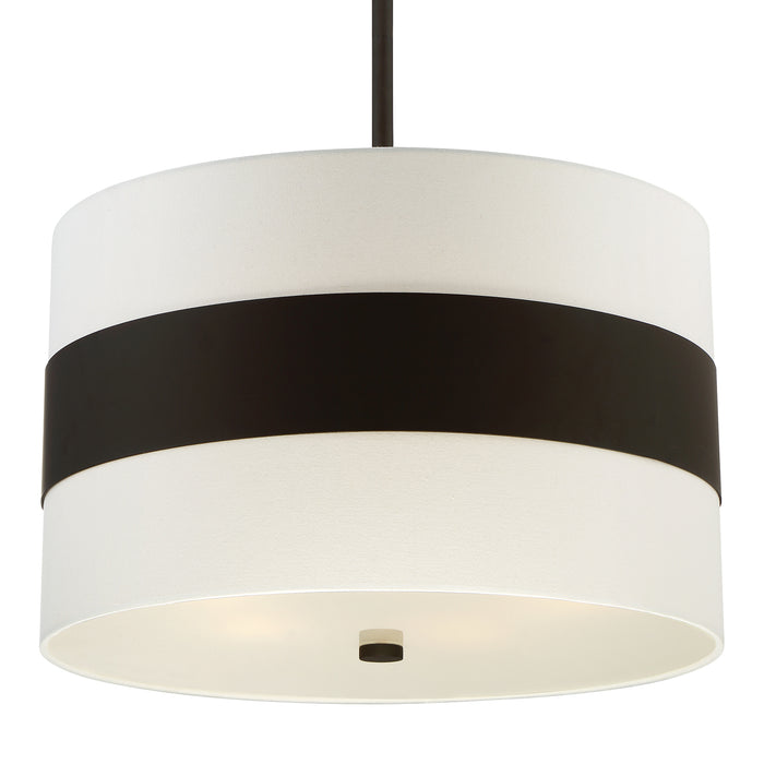 Crystorama 297-DB Five Light Chandelier, Dark Bronze